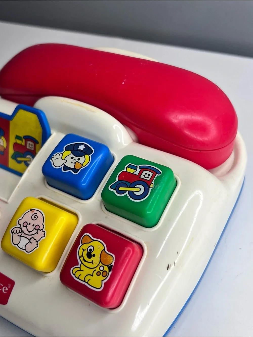 Vintage 1998 Fisher-Price Ring 'n Rattle Toy Phone (model #71303) - WORKS!